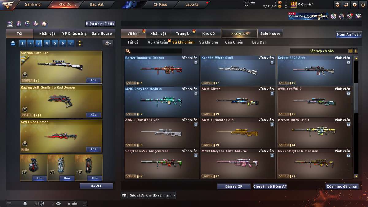 shop acc cf uy tin gia re